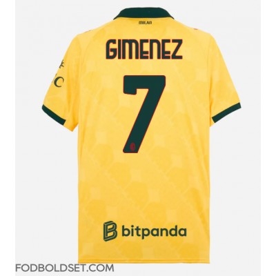 AC Milan Santiago Gimenez #7 Tredjetrøje 2025-26 Kortærmet AC Milan Santiago Gimenez #7 Tredjetrøje 2025-26 Kortærmet